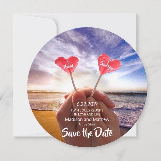 Save The Date Dates de sauvegarde de la flamme jumelle (Devant)