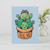 Save The Date De mignons Cactus Me serrent (Debout devant)