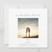 Save The Date Décidé sur Forever Photo Minimalist (Devant)