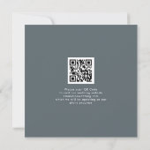 Save The Date Décidé sur Forever Photo QR Code Enregistrer la da (Dos)
