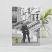 Save The Date Déco Urbaine Enregistrer la date | MARIAGE (Debout devant)