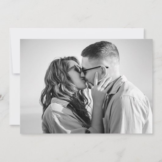 Save The Date Décontracté noir photo (Dos)