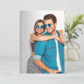 Save The Date Décontracté Script Photo Wedding Enregistrer La Da (Debout devant)