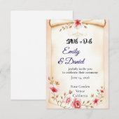 Save The Date Décoration de fête après mariage (Devant / Derrière)