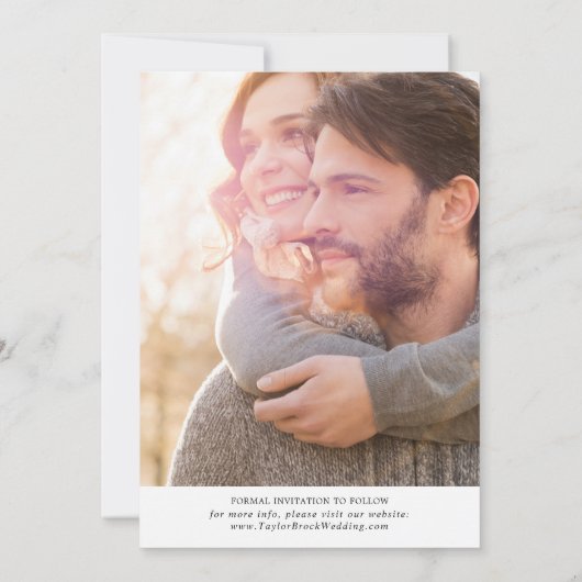 Save The Date Découpage claire 2 photo (Dos)