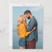 Save The Date Découpe semi-opaque à la main de 2 photos (Dos)