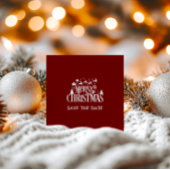 Save The Date Deep Red Christmas Brunch Party