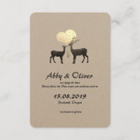 Deer Love Woodland Deer Enregistrer La Date