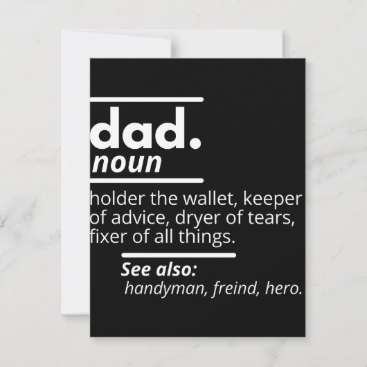 Save The Date Définition de papa (Devant)