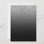 Save The Date Dégradé Moderne Gris Noir (Dos)