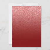 Save The Date Dégradé moderne rouge foncé (Dos)