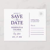 Save the date | Delaware 2 Uitnodiging Briefkaart (Achterkant)