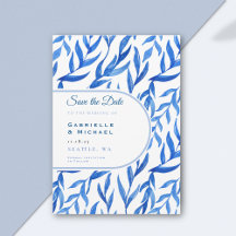 Delft Blue White Chinoiserie Motif Floral Enregist