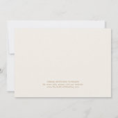 Save The Date Delicate Gold Cream 3 Photo Collage Enregistrer La (Dos)