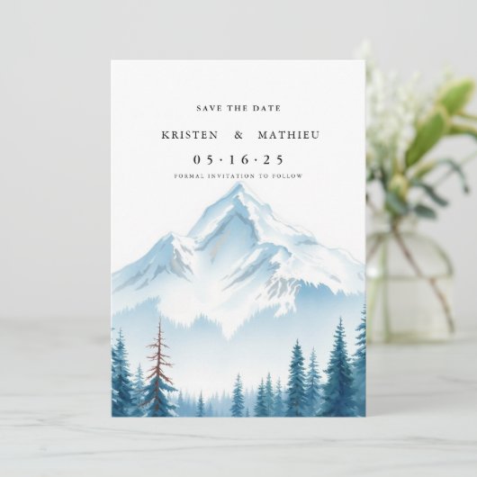 Save The Date Delicate Mountain (Debout devant)