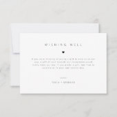 Save The Date Demande de carte-cadeau Mariage Wishing Well Enclô (Devant)
