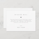 Save The Date Demande de carte-cadeau Mariage Wishing Well Enclô (Devant / Derrière)
