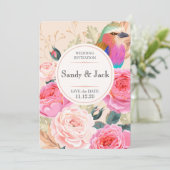 Save The Date Demande de Demoiselle d'Honneur avec Colibris et F (Debout devant)