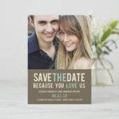 Save The Date Demande Irrésistible Photo Enregistrer La Date - G (Debout devant)