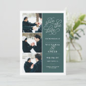 Save The Date Demande romantique | Collage de photos Enregistrer (Debout devant)