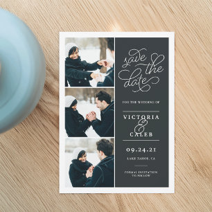 Save The Date Demande romantique   Collage de photos Enregistrer