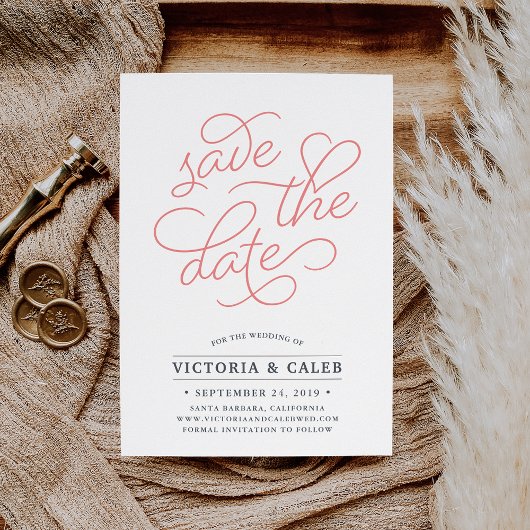 Save The Date Demande romantique | Typographie Enregistrer la ca