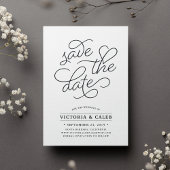 Save The Date Demande romantique | Typographie Enregistrer la ca