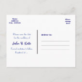 SAVE THE DATE Denim Wedding 6 FOTO Briefkaart (Achterkant)