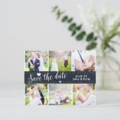 SAVE THE DATE Denim Wedding 6 FOTO Briefkaart (Staand voorkant)
