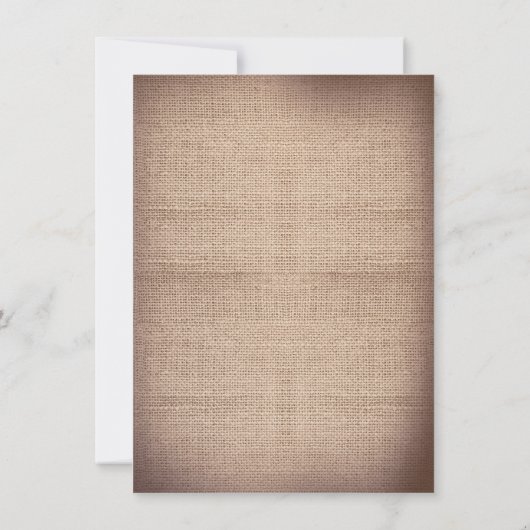 Save The Date dentelle antique et burlap rustique enregistrer le (Dos)