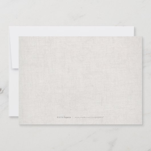 Save The Date Dentelle burlap mariage campagnard rustique enregi (Dos)