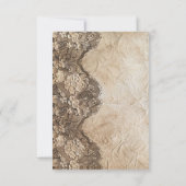 Save The Date Dentelle de campagne Vintage romantique (Dos)