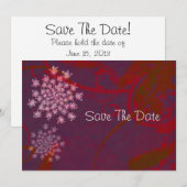 Save The Date Dentelle de la reine Anne Sauvez la date (Devant / Derrière)