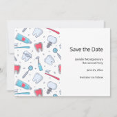 Save The Date Dents et outils Motif dentaire (Devant)