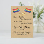 Save The Date Depuis Que Nous Pouvons : Mariage Lesbienne Enregi (Debout devant)
