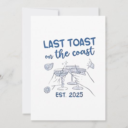 Save The Date Dernier toast sur la Côte Est 2025 (Devant)