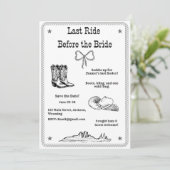 Save The Date Dernière virée avant la mariée Enterrement de vie (Debout devant)