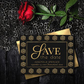 Save The Date Dés RPG | Gold Imaginaire Retro Tabletop PnP Gamer