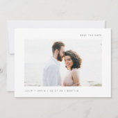 Save The Date Des souhaits simples | Deux Mariages photo (Devant)