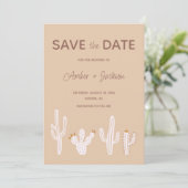 Save The Date Desert cactus boho destination ouest (Debout devant)