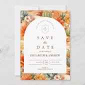 Save The Date Desert Floral Arch Wedding (Devant)