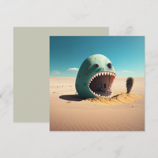 Save The Date Desert Monstre (Devant / Derrière)