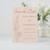 Save The Date Desert Rose – Dune & Bloom Wedding (Debout devant)