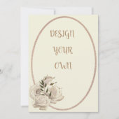 Save The Date Design Élégant Votre Propre Floral Économisez La D (Devant)