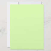 Save The Date Design floral élégant en bleu vert jaune (Dos)