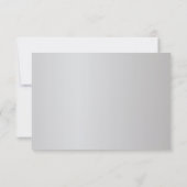 Save The Date Design Mariage élégant, turquoise et argenté (Dos)