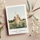 Save The Date Design moderne minimal photo Enregistrer la date