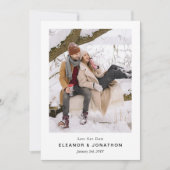 Save The Date Design moderne minimal photo Enregistrer la date (Devant)