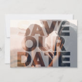 Save The Date Design Moderne Photo Mariage Enregistrer La Date (Devant)