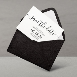 Save The Date Design moderne Script mariage Enregistrer la date